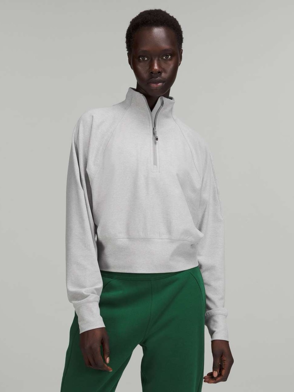 lululemon athletica Ready To Rulu Half-Zip Pull Over - Grey